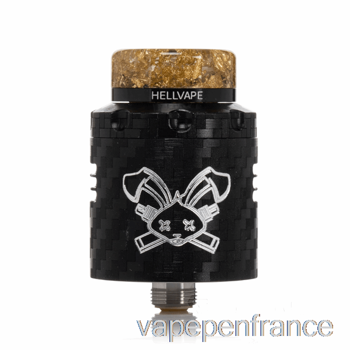 Hellvape Lapin Mort V3 24mm Rda Stylo Vape En Fibre De Carbone Noir